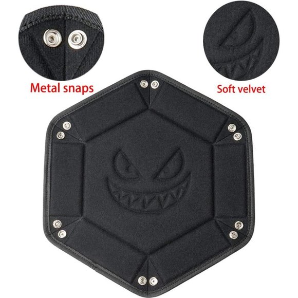 Brappo Dice Tray Set Foldable Dice Trays Hexagon Dice Rolling Tray Eva Dice Hold - Picture 6 of 7